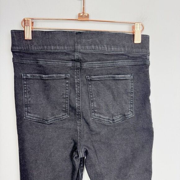 SPANX | Pull On Distressed Black Skinny Jeans Jeggings Women’s Size Small - Picture 9 of 11